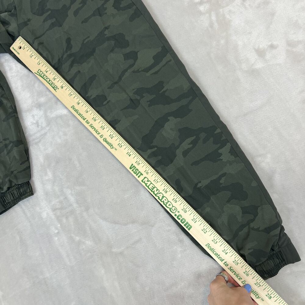 Athleta Pants Womens 4 Green Camo Brooklyn Textured Lined Jogger Athleisure - Picture 3 of 12